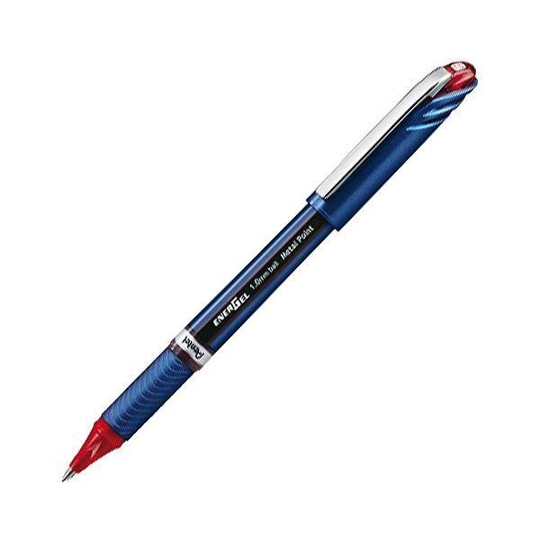 (まとめ) ぺんてる ゲルインクボールペン エナージェルユーロ 1.0粍 赤 BL30-B 1仕かける(10本) 〔×5仕かける〕[21]