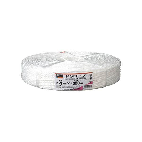 (まとめ) TRUSCO PSロープ 4mm×300m TPS-4300 1巻 〔×5セット〕[21]