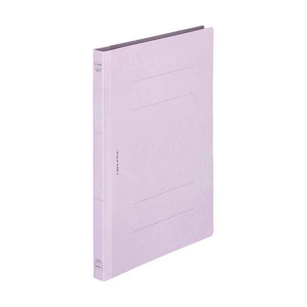 (まとめ) ライオン事務器 フラットファイル(環境)樹脂押え具 B5タテ 150枚収容 背幅18mm パープル A-522KB5S 1セット(10冊) 〔×20セット〕[21]