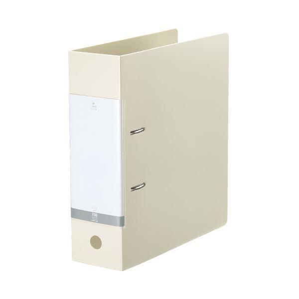 (まとめ) リヒトラブ(LIHITLAB) D型リングファイル A4S G2290-0 白 〔×10セット〕[21]