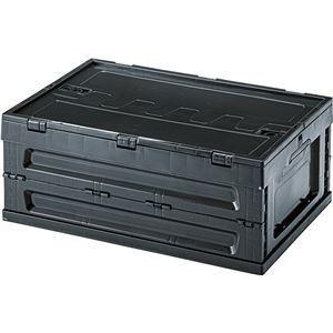 収納ボックス 収納ケース 幅59cm S ブラック 5個セット 折りたたみ 工具箱 フォールディング コンテナ アウトドア キャンプ[21]