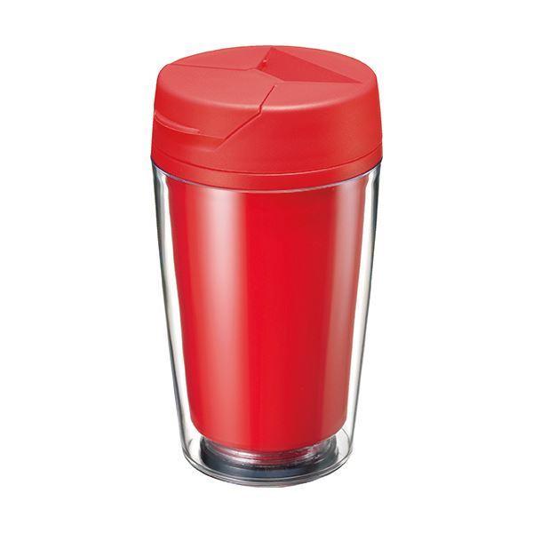 トレードワークス カスタムデザインタンブラーFC 350ml レッド TS-0616-002 1箱(60個)[21]