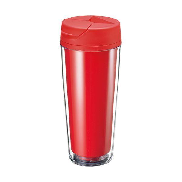 トレードワークス カスタムデザインタンブラーFC 500ml レッド TS-0617-002 1箱(50個)[21]