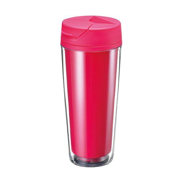トレードワークス カスタムデザインタンブラーFC 500ml ピンク TS-0617-030 1箱(50個)[21]