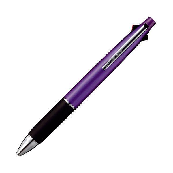 （まとめ）三菱鉛筆 多機能ペン ジェットストリーム4＆1 0.5mm (軸色：パープル) MSXE510005.11 1本〔×10セット〕[21]