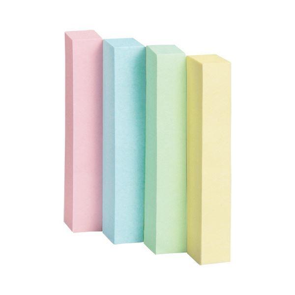 （まとめ）TANOSEE ふせん 50×7.5粍4色混色1仕掛ける(120冊：24冊×5容器に並べる)〔×3仕掛ける〕[21] 文具、ステーショナリー-付箋