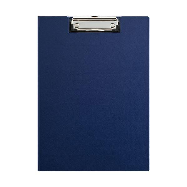 （まとめ）キングジム クリップボード(カバー付)A4タテ 青 8315アオ 1セット(10枚)〔×10セット〕[21]