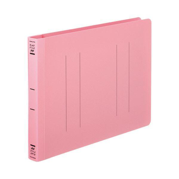 （まとめ）コクヨ フラットファイル(PP)A5ヨコ 150枚収容 背幅20mm ピンク フ-H17P 1セット(10冊)〔×10セット〕[21]