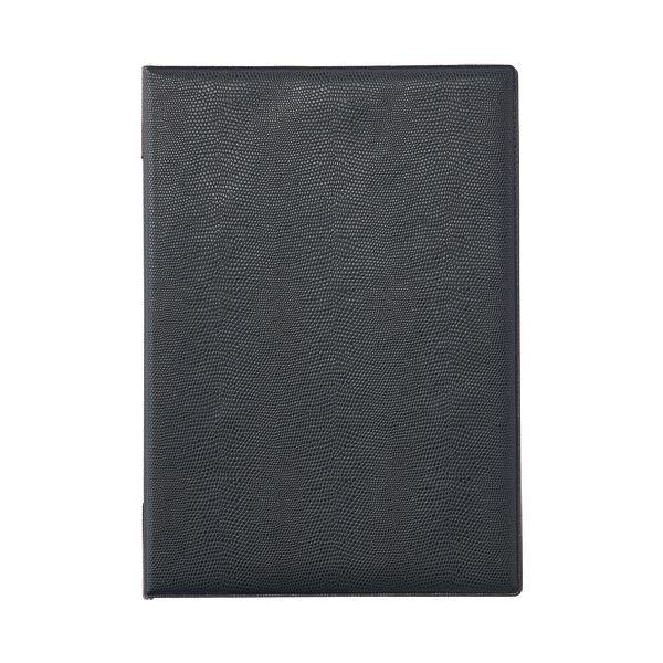 （まとめ）オープン工業 メニューファイル A4 4ページ 黒 MN-150-BK 1冊〔×10セット〕[21]