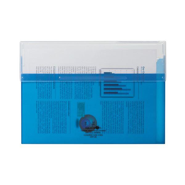 (まとめ）リヒトラブ AQUA DROPsコングレスケース A4 300枚収容 黄 A-5024-5 1個〔×10セット〕[21]の画像