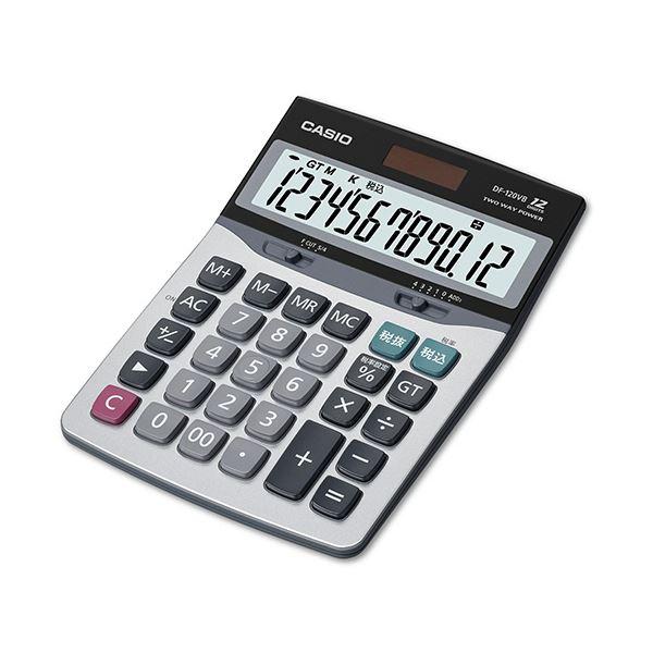 （まとめ） カシオ 卓上電卓 12桁 デスクサイズDF-120VB-N 1台 〔×5セット〕[21]の画像