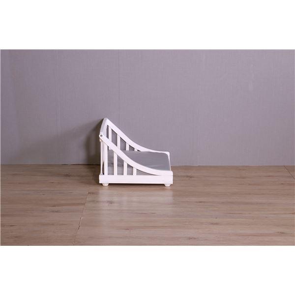 ペットベッド S 約幅52.5cm ホワイト 木製 ペット用品 ペットグッズ 犬用品 猫用品 組立品[21]の画像