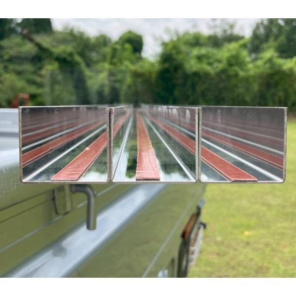 ハイゼットトラック 標準車用 荷台あおり アオリ コの字型カバー 鏡面