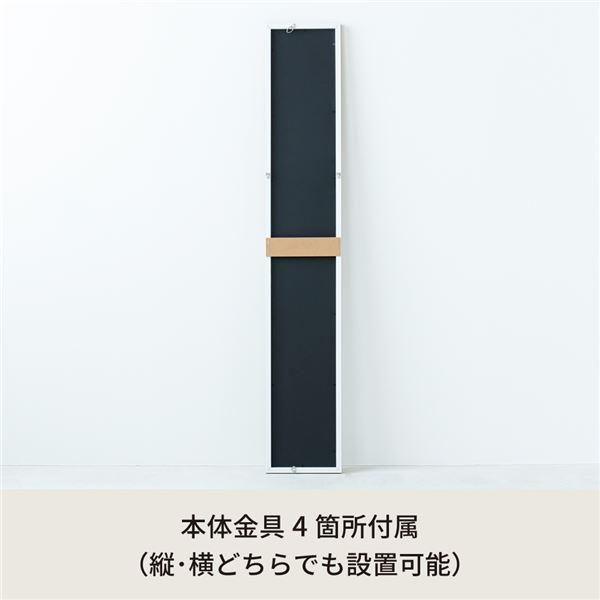 〔4個セット〕ウォールミラーdeco120(ナチュラル) 木目 北欧風 鏡 姿見 高級感 木製 ドレッサー 玄関 トイレ 全身 洗面 壁掛け モダン 韓国インテリア 業...[21]の画像