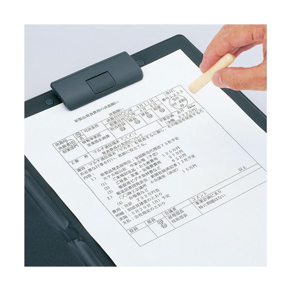 リヒトラブクリップファイル（捺印対応） A4 40枚収容 黒 F-2660-24 1セット（10枚）[21]の画像
