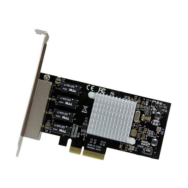 StarTech.com ギガビットイーサネット4ポート増設 PCI Expressカード接続LANアダプタ （IntelI350チップセット搭載） ST4000SPEXI 1個[21]_1