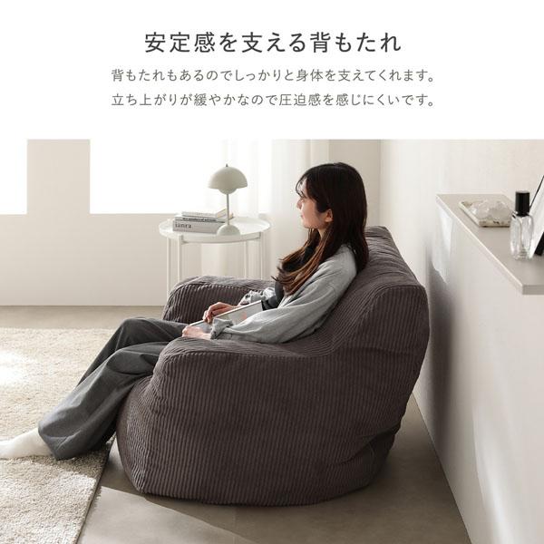 圧縮ウレタン クッションソファ 2人掛け 単品 コーデュロイ