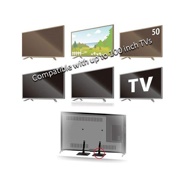 プロセブン ベルトストッパーテレビ用 LLサイズ 〜100V型 地震の転倒被害からあなたの身を守る ブラック BST-DCN1052B[21]の画像
