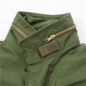 US M65 フィールドジャケット XS オリーブ ポケット4個 袖口調整マジック付き レプリカ ミリタリーウェア ミリタリージャケット[21]_3
