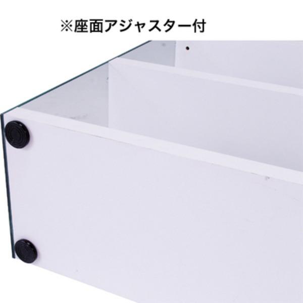 収納棚 リビング収納 幅83cm 8mm強化ガラス グラスシェルフ 組立品 コレクション ディスプレイ用品 インテリア家具 什器[21]の画像