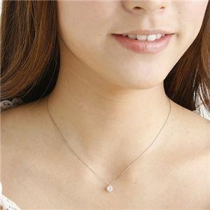 プラチナ Pt0.5ct ダイヤモンドペンダント/ネックレス 〔鑑別付き〕[21]_2