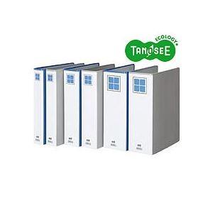 （まとめ）TANOSEE 両開きパイプ式ファイルE A4タテ 30mmとじ グレー 30冊[21]