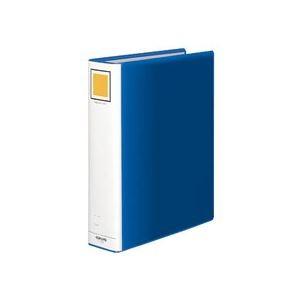 （まとめ）チューブファイル〔エコ〕 片開き A4タテ 60mmとじ 青 10冊[21]