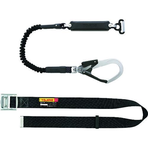 タジマ　胴ベルト　スチール　Ｍ　黒　蛇腹　Ａ環Ｌ２セット