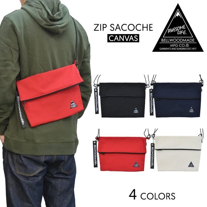 AWESOME LIFE オーサムライフ ZIP SACOCHE BAG CANVAS サコッシュバッグ ショルダーバッグ BAG バッグ 鞄  単品購入の場合はネコポス便発送 : awesome-003 : buddy-stl - 通販 - Yahoo!ショッピング