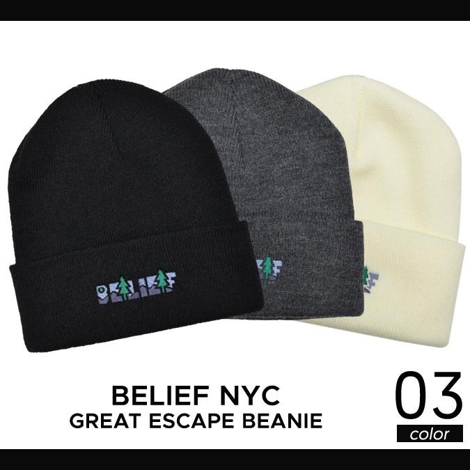 BELIEF NYC(ビリーフ) GREAT ESCAPE BEANIE ビーニー ニットキャップ ニット帽 帽子 メンズ レディース ユニセックス  ストリート スケート : belief-041 : buddy-stl - 通販 - Yahoo!ショッピング