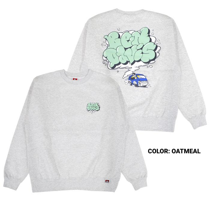 BEN DAVIS（ベンデイビス） スウェット SMOKE LOGO CREW SWEAT