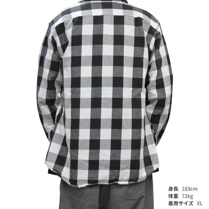 CAMCO カムコ ネルシャツ HEAVY WEIGHT FLANNEL WORK SHIRTS ヘビーウェイト フランネルシャツ チェックシャツ ワークシャツ 長袖 ホワイト×ブラック｜buddy-stl｜04