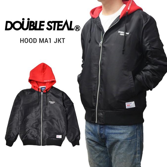DOUBLE STEAL ダブルスティール HOOD MA-1 JACKET ナイロン