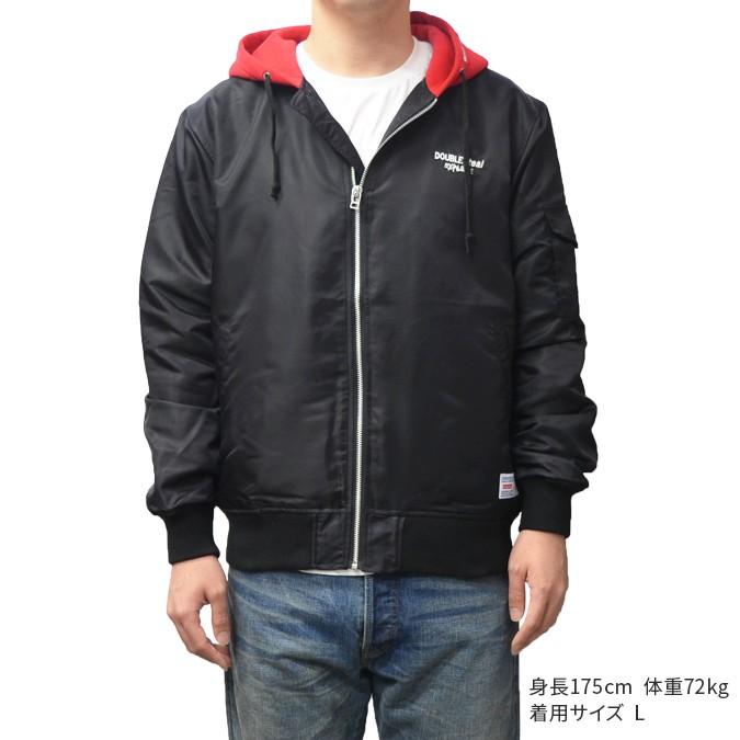 DOUBLE STEAL ダブルスティール HOOD MA-1 JACKET ナイロン