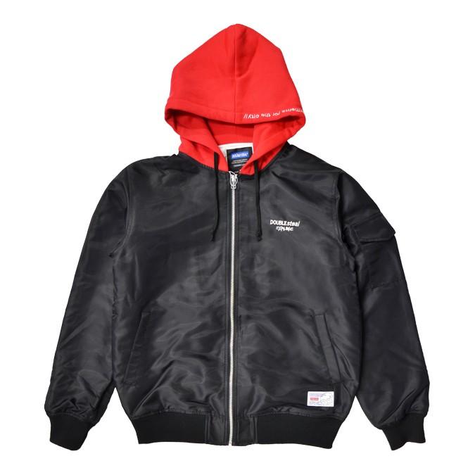 DOUBLE STEAL ダブルスティール HOOD MA-1 JACKET ナイロン