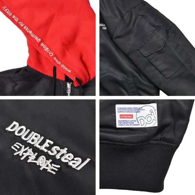 DOUBLE STEAL ダブルスティール HOOD MA-1 JACKET ナイロン