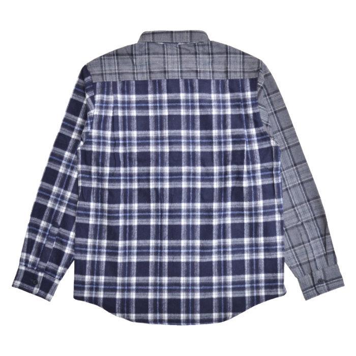 DOUBLE STEAL ダブルスティール シャツ SWITCH CHECK SHIRTS シャギーネルチェックシャツ カジュアルシャツ 長袖 705-35023｜buddy-stl｜05