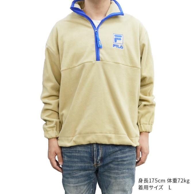 FILA（フィラ） FILA HERITAGE ヘリテージ HALF ZIP FLEECE JACKET 