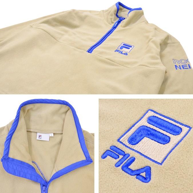 FILA（フィラ） FILA HERITAGE ヘリテージ HALF ZIP FLEECE JACKET 