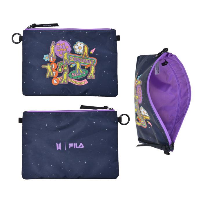 FILA（フィラ） BTS 防弾少年団 Let's Be DYNAMITE STRING BAG + POUCH