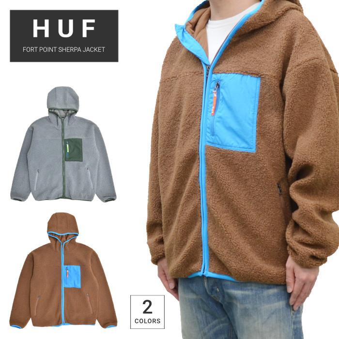 HUF ハフ ジャケット FORT POINT SHERPA JACKET シェルパ フリース  