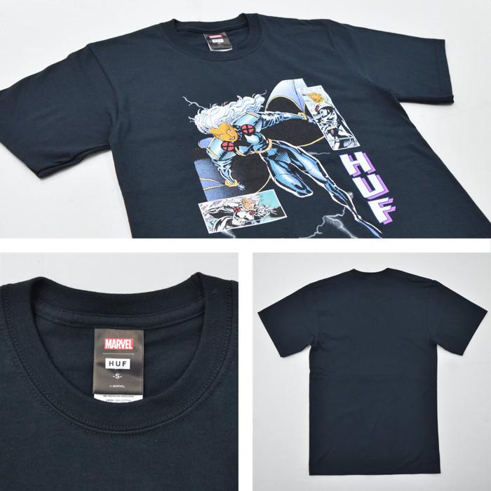 ★米国発/送関込*HUF×MARVEL*新作*STORMプリントTシャツ★ HUF （ ハフ Tシャツ ） x MARVEL STORM S/S TEE マーベル