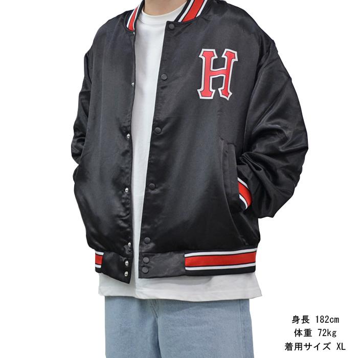 HUF ハフ ジャケット CRACKERJACK SATIN BASEBALL JACKET