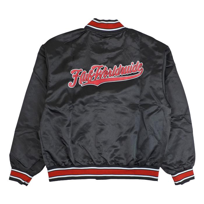 【極美品】HUF FELIX コラボスタジャン風 　 XL レッド　薄手ブルゾン 極美品】HUF FELIX コラボスタジャン風 XL レッド 薄手ブルゾン