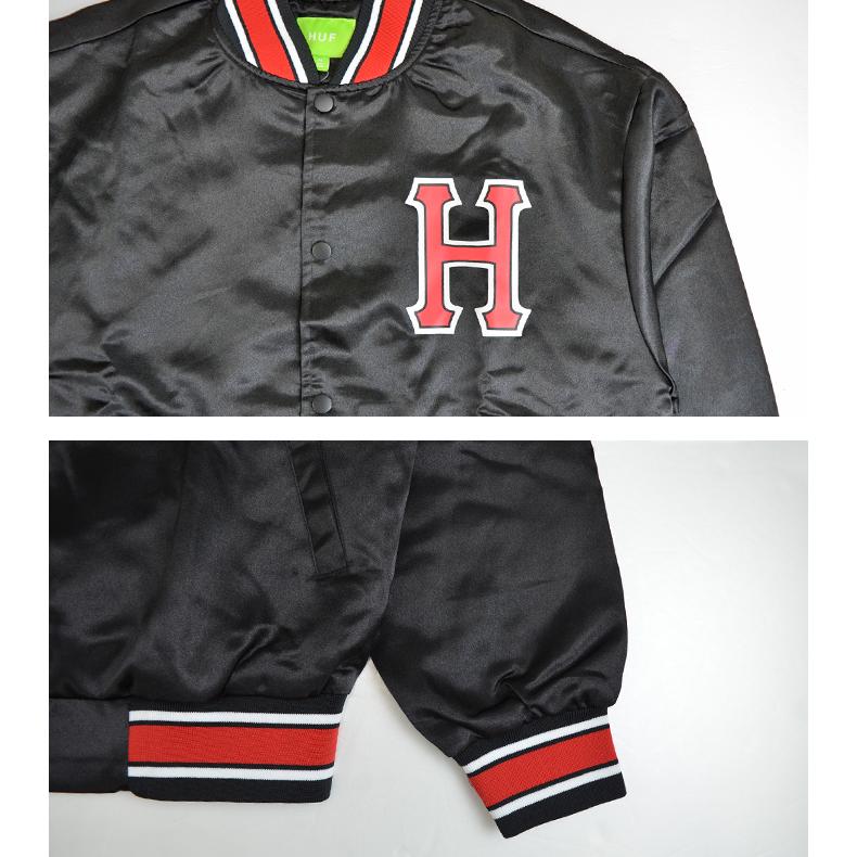 HUF ハフ ジャケット CRACKERJACK SATIN BASEBALL JACKET