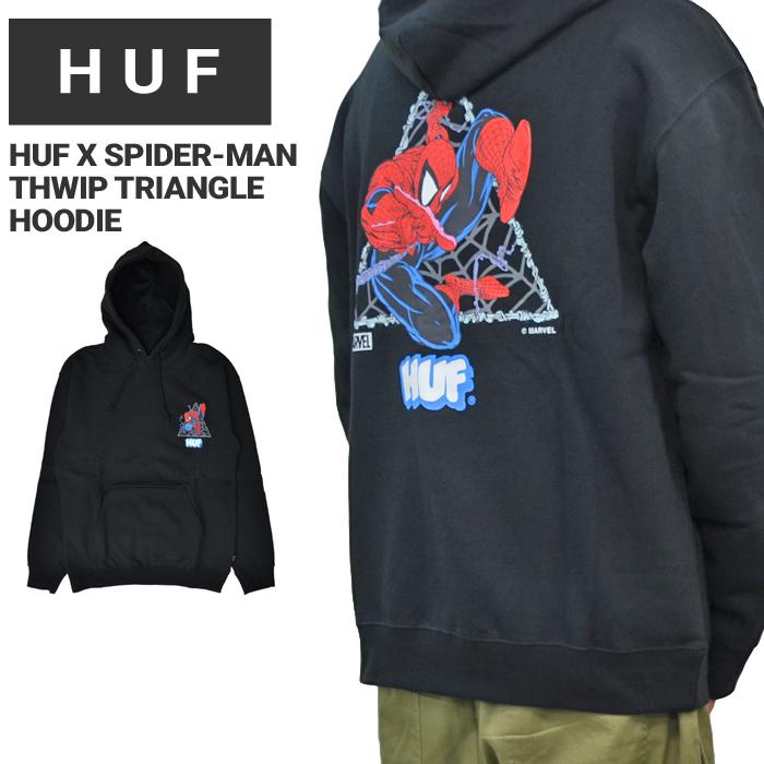 HUF（ハフ） HUF SPIDER-MAN スパイダーマン パーカー THWIP TRIANGLE