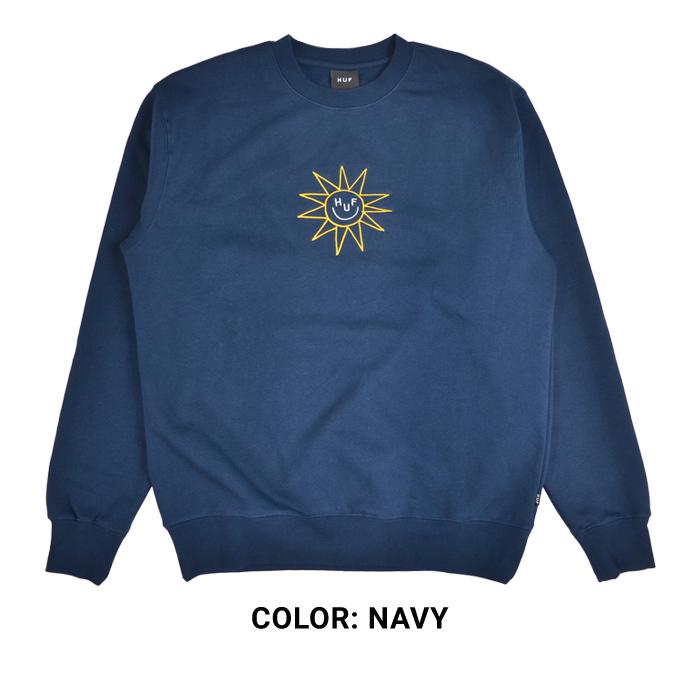 HUF（ハフ） スウェット SUN GUY CREWNECK SWEATSHIRT フリース