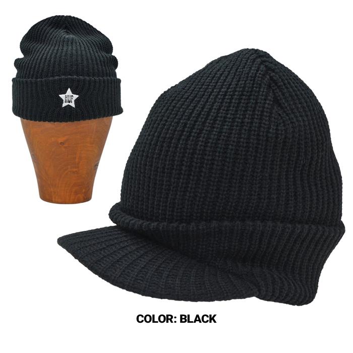 HUF ビーニー HUF（ハフ） ビーニー ONE STAR VISOR BEANIE HAT CAP ニットキャップ