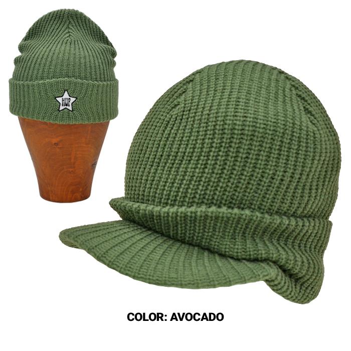 HUF ビーニー HUF（ハフ） ビーニー ONE STAR VISOR BEANIE HAT CAP ニットキャップ