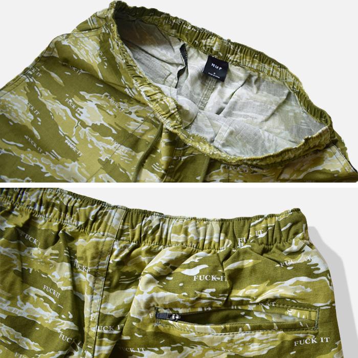 HUF（ハフ） ショーツ FUCK IT TIGER CAMO EASY SHORT ショートパンツ